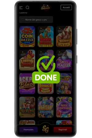Icona Spingrande app installata sulla schermata home dello smartphone