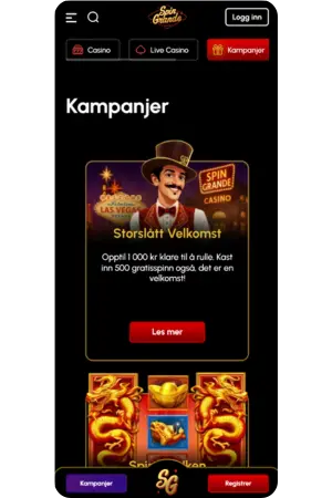 Spingrande apk gir eksklusive bonuser i norsk valuta NKr