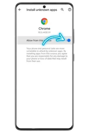Spingrande app android permitir instalación fuentes desconocidas Chrome