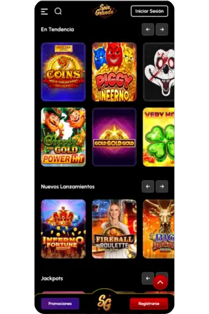 Spingrande app android con miles de slots disponibles