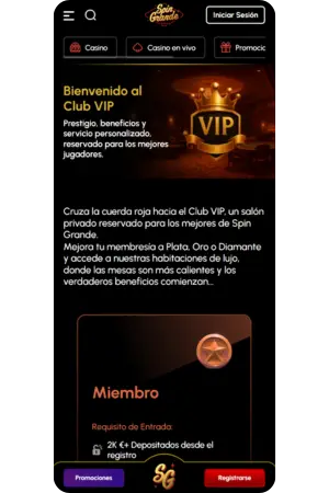 Spingrande apk con beneficios exclusivos del club VIP