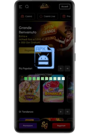 Notifica Android conferma download completato file Spingrande apk pronto