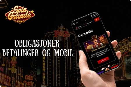 Bonuser, betalinger og mobiltilgang på kasino