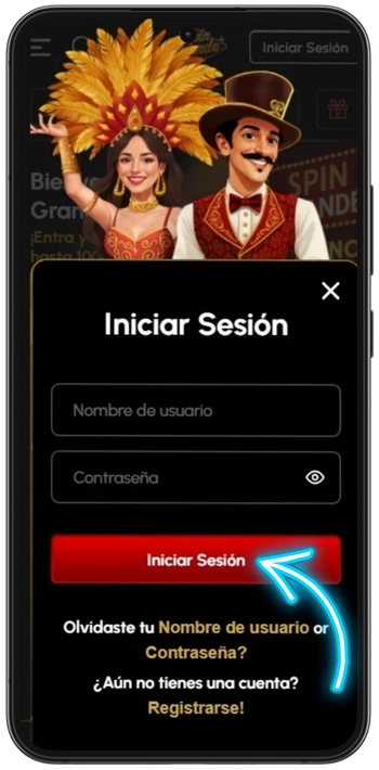 Confirmar inicio de sesión en Spingrande