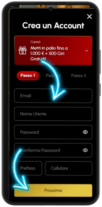 Primo passaggio di registrazione su Spingrande
