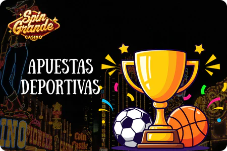 Sección de apuestas deportivas en la aplicación Spingrande