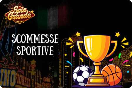 Sezione scommesse sportive nell'applicazione Spingrande mobile