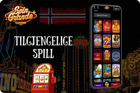Spillkatalog tilgjengelig i Spingrande-appen for mobil