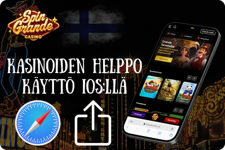 Ohjeet Spingranden asentamiseen iPhonelle Safarin avulla